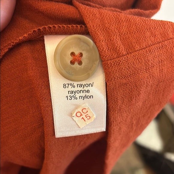 Maurices Orange Blazer Lightweight Suit Jacket - Picture 4 of 5